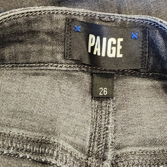 PAIGE Women's Dark Gray Denim - Picture 4 of 4